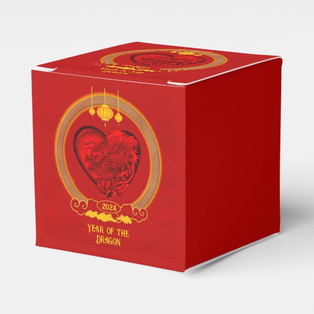 Dragon Heart , Year of the Dragon Favor Boxes (Front Side)