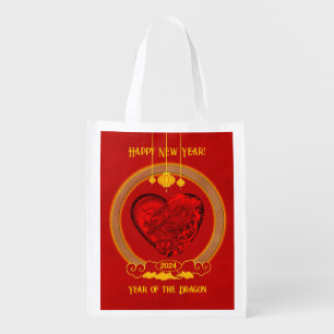 Dragon Heart , Year of the Dragon Grocery Bag