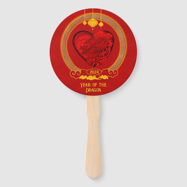 Dragon Heart , Year of the Dragon Hand Fan (Front)