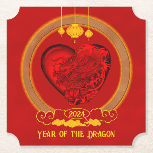 Dragon Heart , Year of the Dragon Paper Coaster