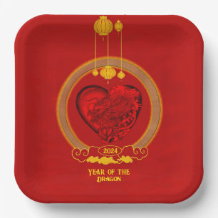Dragon Heart , Year of the Dragon Paper Plates