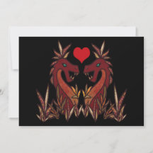 Dragon Hearts Valentines Day Card