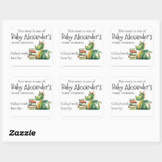Dragon Hoard Books for Baby Bookplate