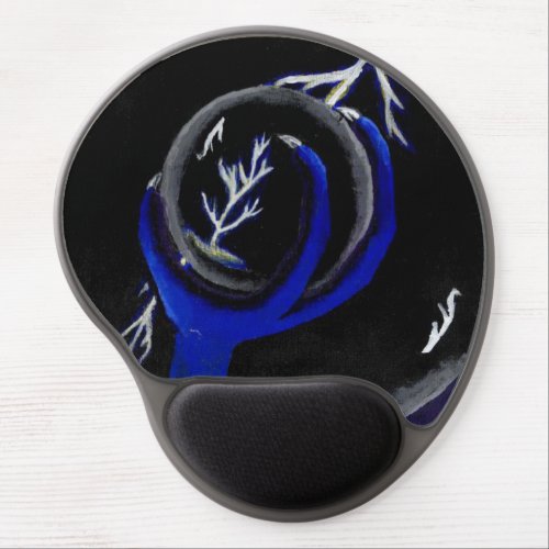 Dragon Holds Crystal Ball to see lightning Strike Gel Mouse Pad