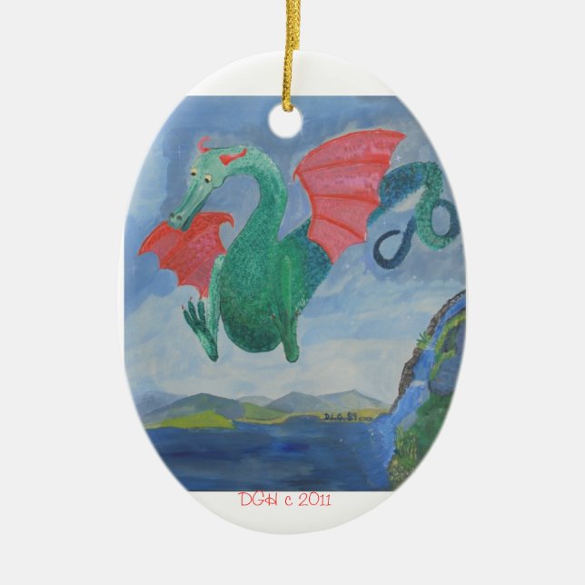 dragon holiday ornament (Front)