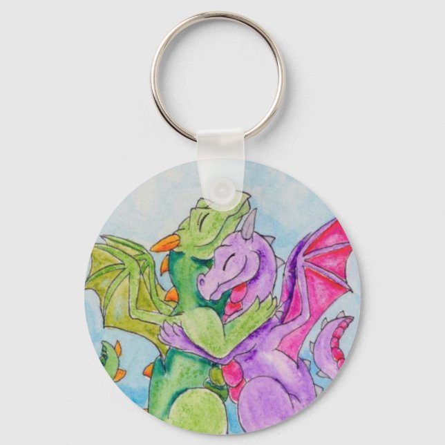Dragon Hug Keychain (Front)