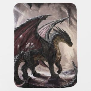 Dragon In Cave Baby Blanket