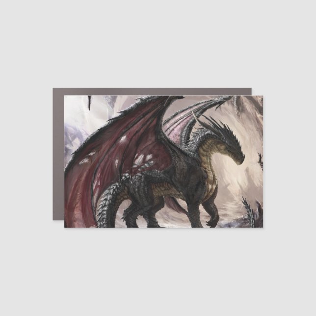 Dragon In Cave Car Magnet (Front)