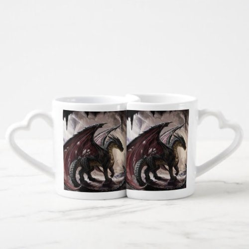Dragon In Cave Coffee Mug Set
