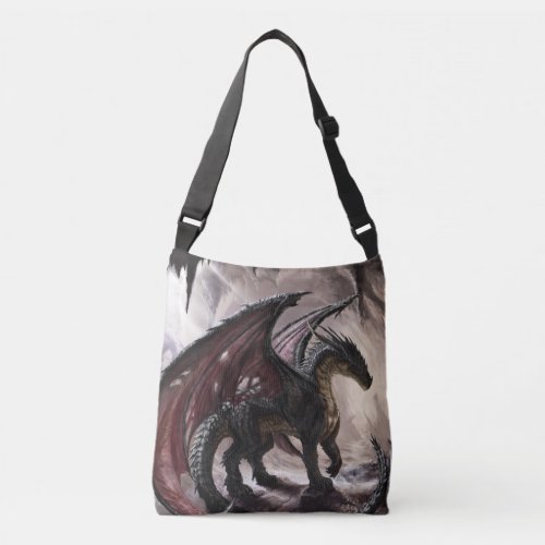 Dragon In Cave Crossbody Bag