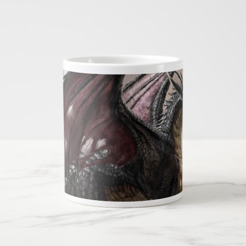 Dragon In Cave Giant Coffee Mug