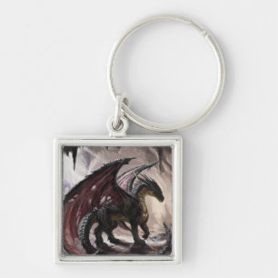 Dragon In Cave Keychain