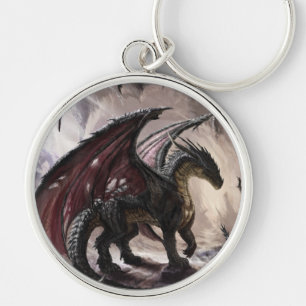 Dragon In Cave Keychain