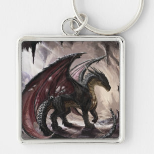 Dragon In Cave Keychain