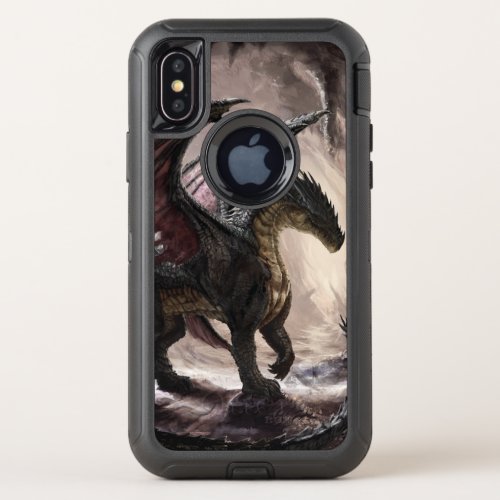 Dragon in cave OtterBox defender iPhone x case