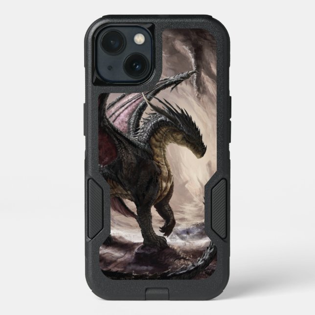 Dragon in cave otterbox iPhone case (Back)