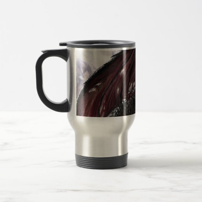 Dragon In Cave Travel Mug (Left)