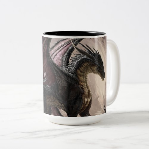 Dragon In Cave Two_Tone Coffee Mug