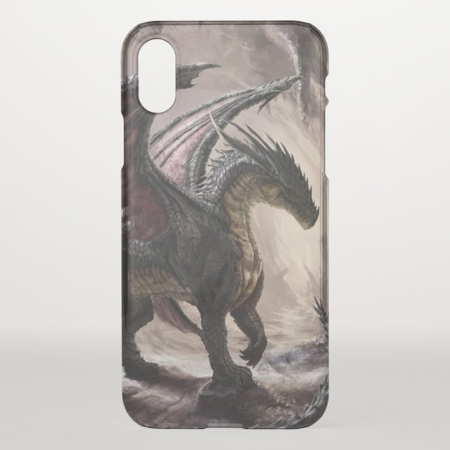 Dragon in cave uncommon iPhone case (Back)
