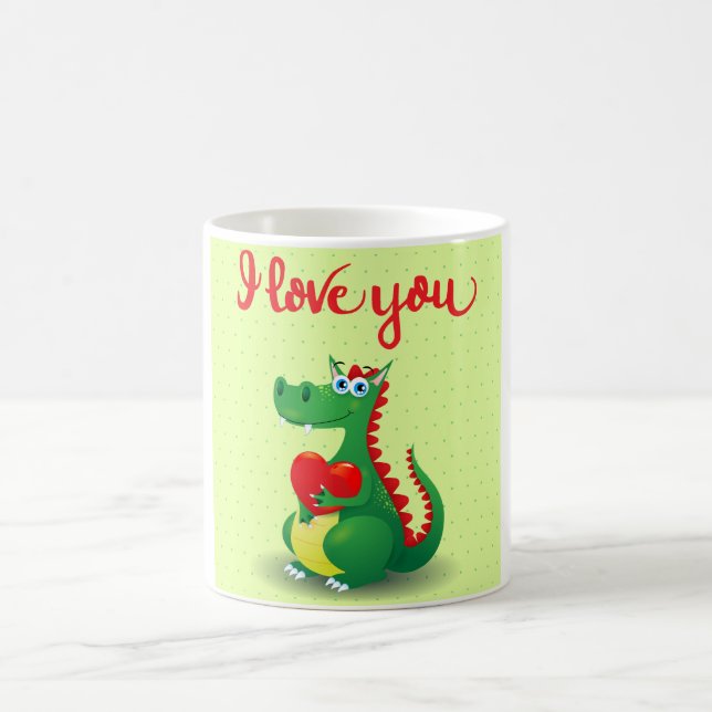 Dragon in Love Coffee Mug (Center)