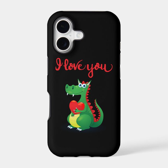 Dragon in Love Iphone Case (Back)