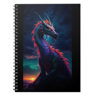 Dragon in Night Sky Notebook