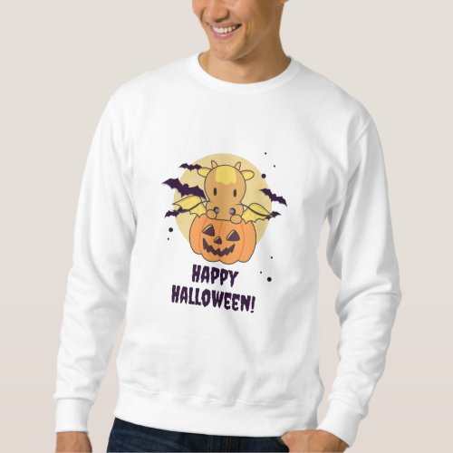 Dragon In Pumpkin Sweet Dragon Happy Halloween Sweatshirt