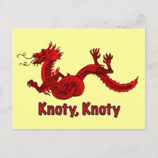 Dragon in Red Postcard