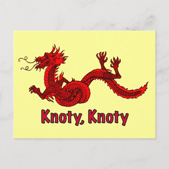 Dragon in Red Postcard (Front)