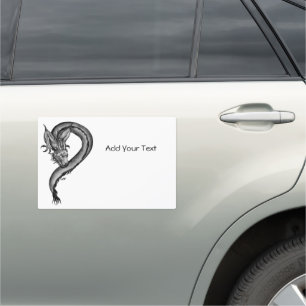 Dragon in Tattoo Style Car Magnet