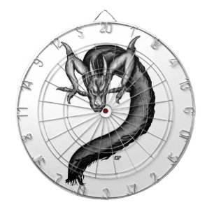 Dragon in Tattoo Style Dart Board