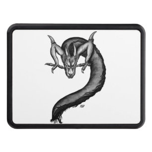 Dragon in Tattoo Style Hitch Cover