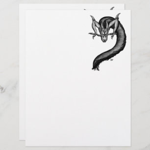 Dragon in Tattoo Style Letterhead