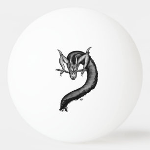 Dragon in Tattoo Style Ping Pong Ball