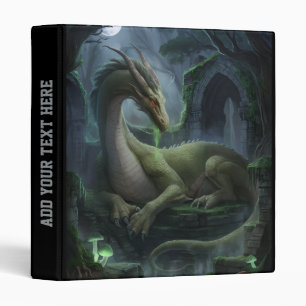 Dragon in the Deep Forest Personalized             3 Ring Binder