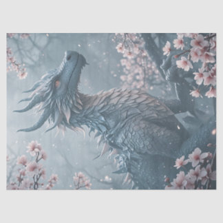 Dragon in the garden tissue paper