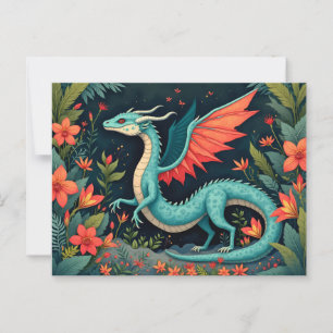 Dragon in the Jungle Postcard
