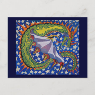 Dragon in the Stars Postcard