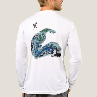 Dragon in the Waves – Abstract Ocean Energy T-Shir Tri-Blend Shirt