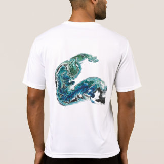 Dragon in the Waves – Abstract Ocean Energy T-Shirt