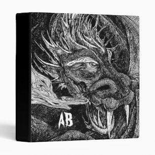Dragon 'initials' binder