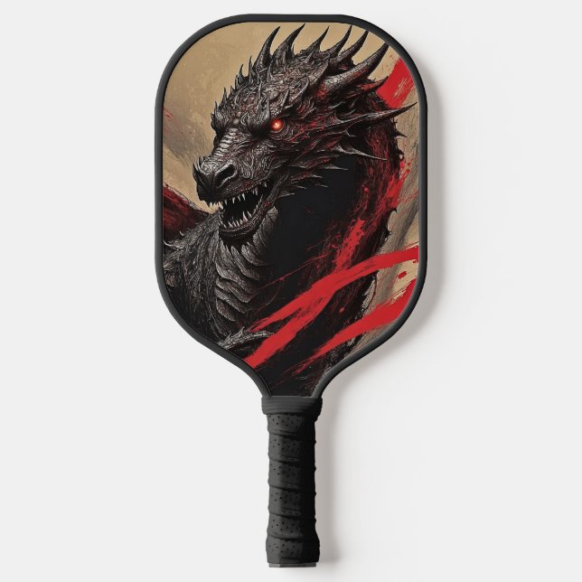 Dragon-Inspired Pickleball Paddle (Front)