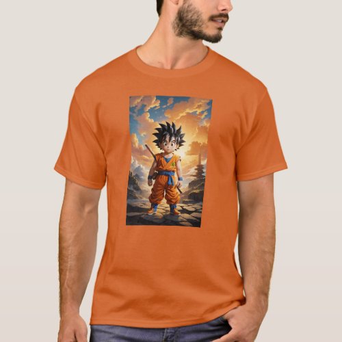 Dragon inspired wild kid Z Anime Ball T_Shirt