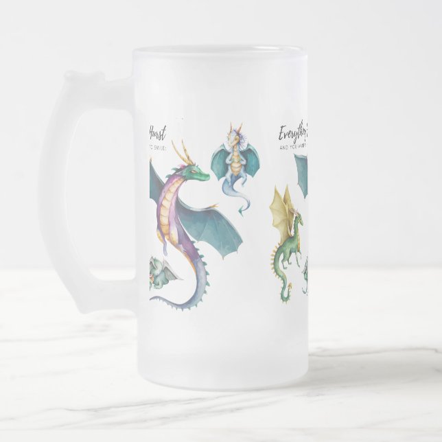 Dragon is a reptile-like legendary frosted glass beer mug (Left)