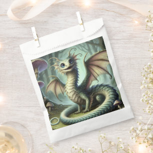 Dragon Jabberwocky Cute Fantasy Creature Art Favor Bag