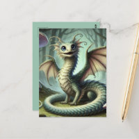 Dragon Jabberwocky Cute Fantasy Creature Art