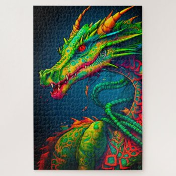 Dragon Jigsaw Puzzle by MarblesPictures at Zazzle