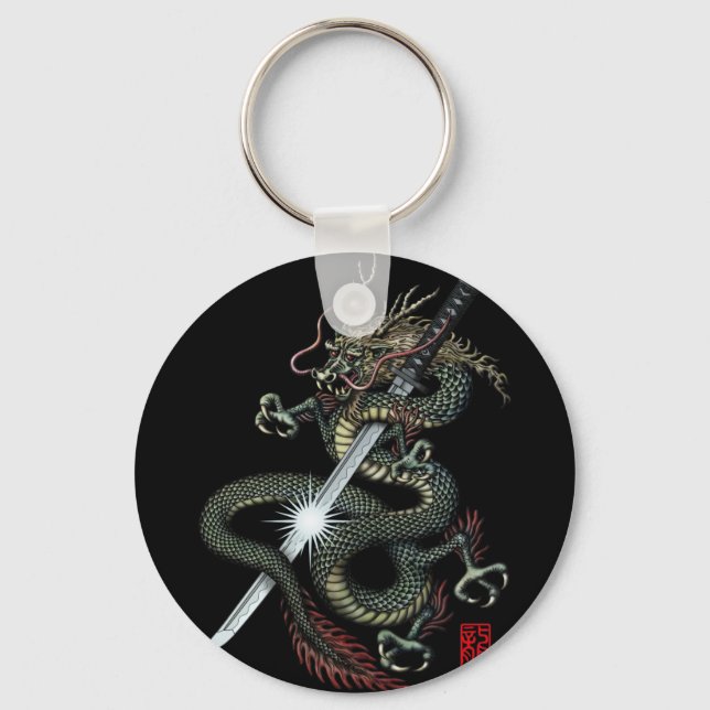 Dragon katana3 keychain (Front)