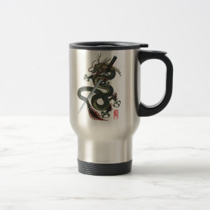 Dragon katana travel mug