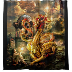 Dragon Keeper Shower Curtain